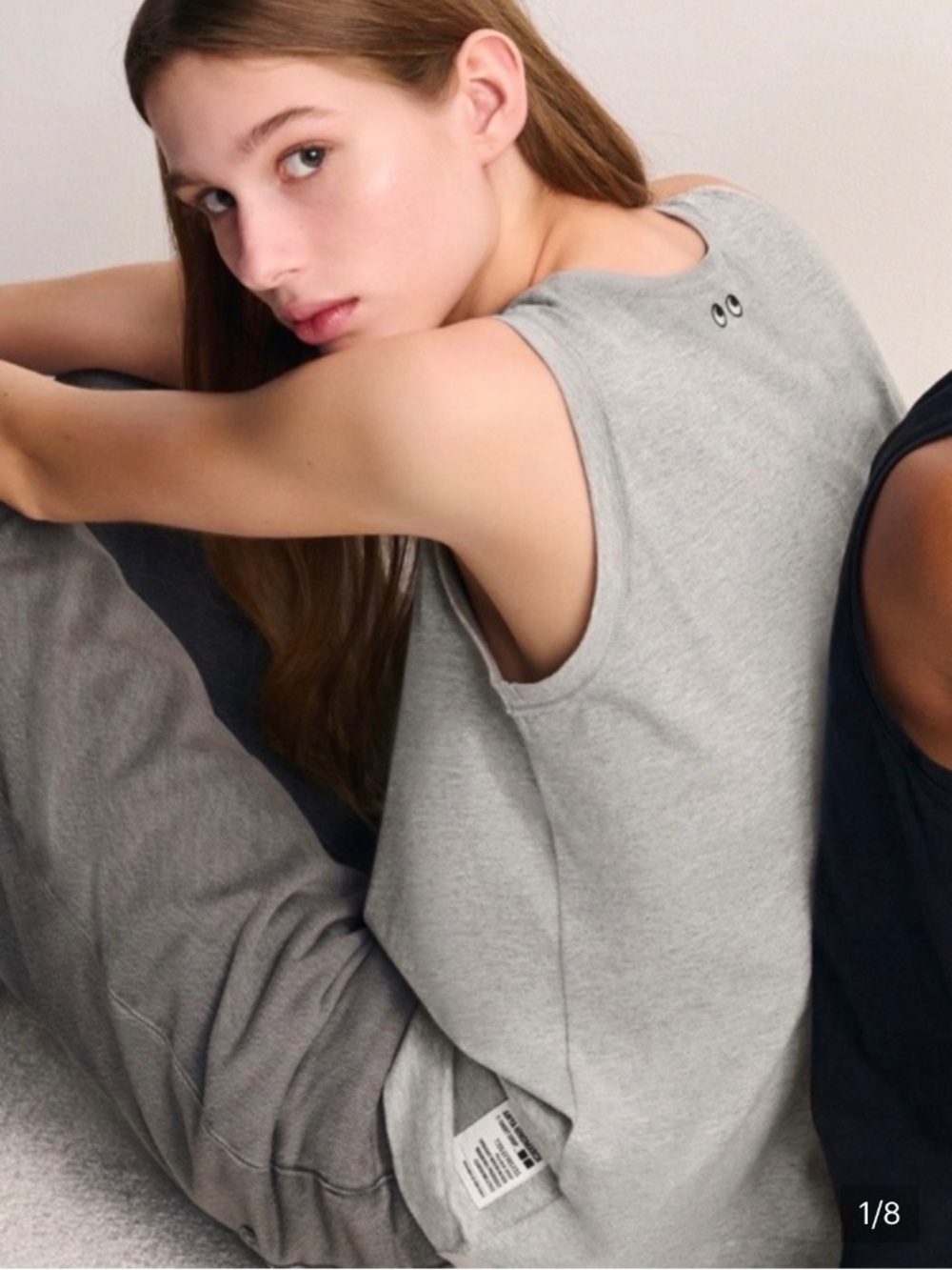 Uniqlo x Anya Hindmarch T3SLEEVELESS Tank Top - Grey, Quiet Luxury
